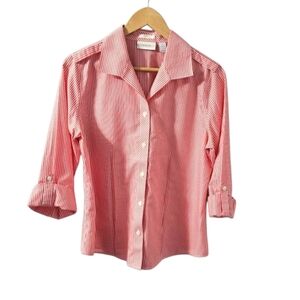 Chico's No Iron Button Up Shirt Size 1 (Women's Size 8)